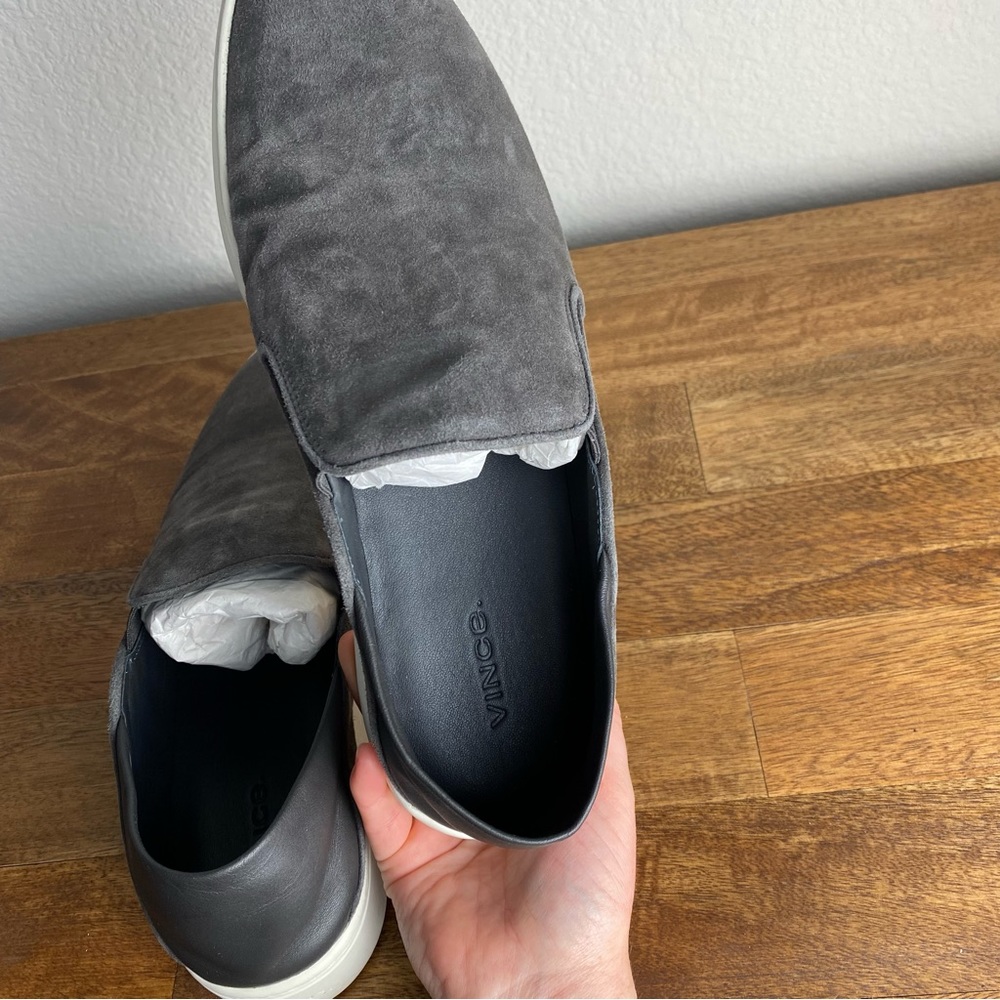 Vince Garvey Sneaker Grey Suede Pointed Toe Size 9.5. - Picture 11 of 11